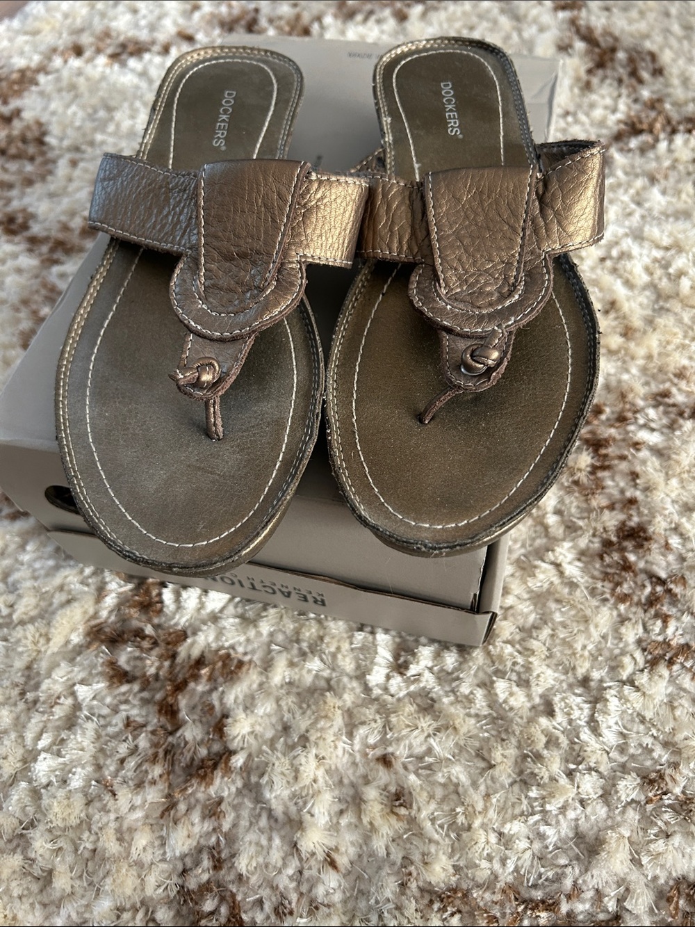 Men's Brown Thong Sandals